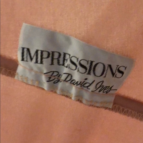 Pink Vintage Satin Wrap Dress - Picture 2 of 2